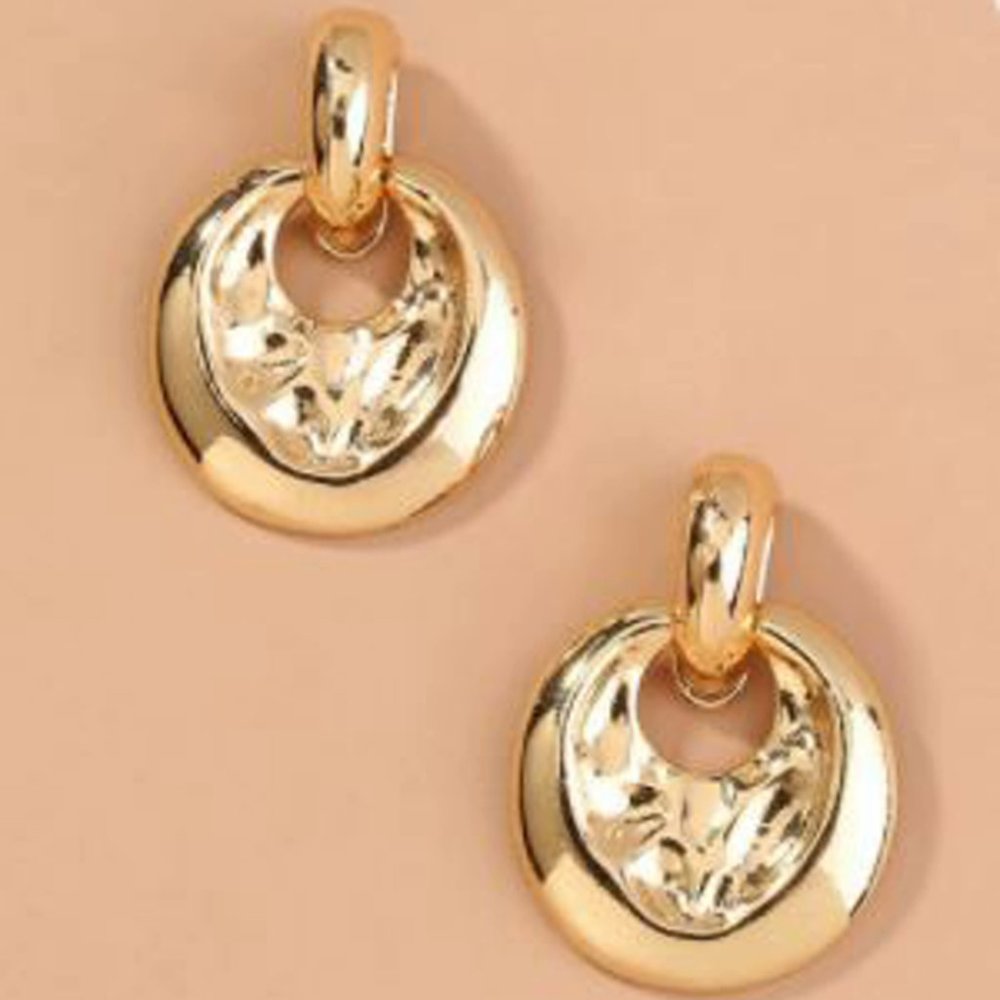 Gold Plate Earrings - Picture 2 of 4